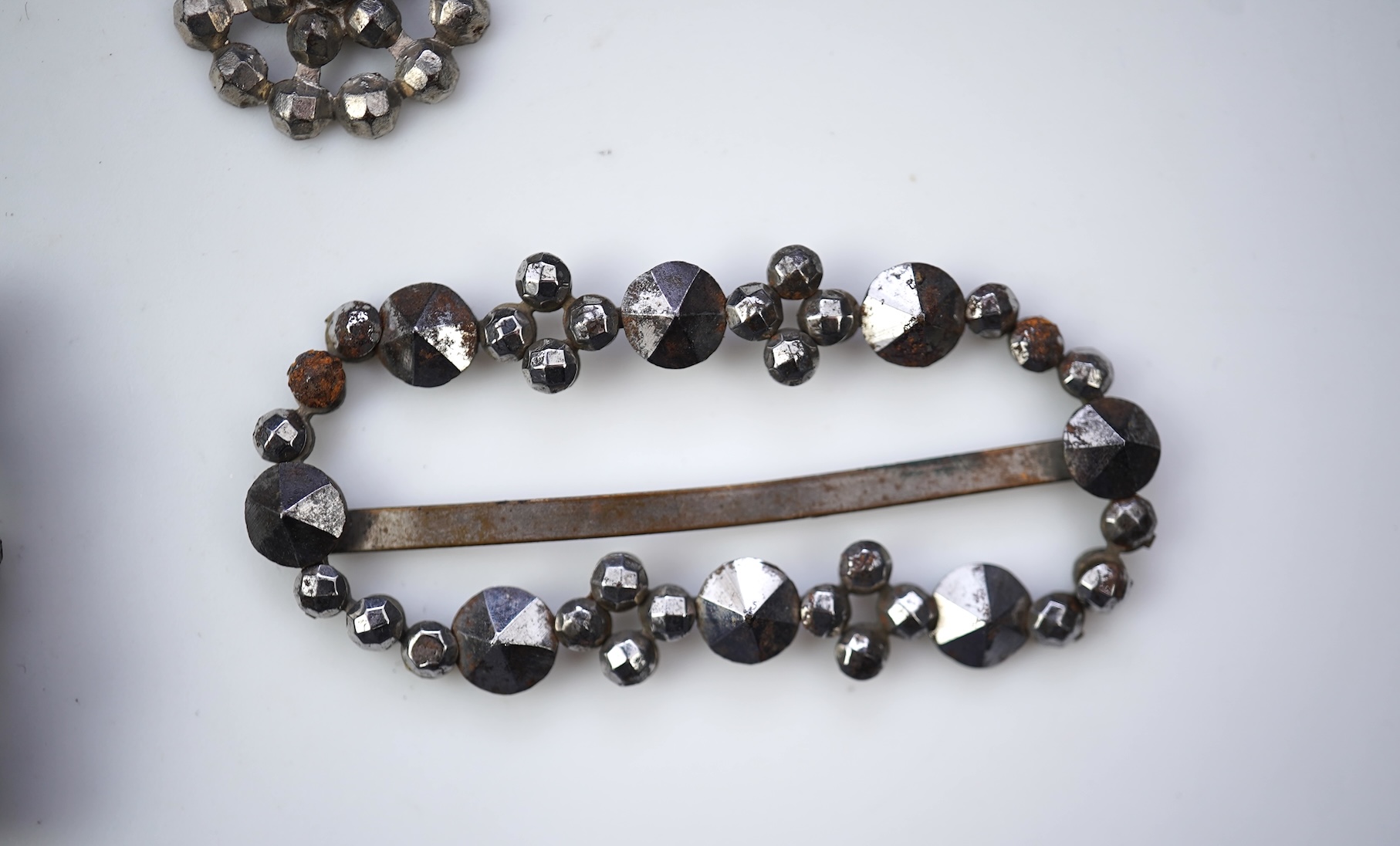 A group of cut steel jewels, 19th century